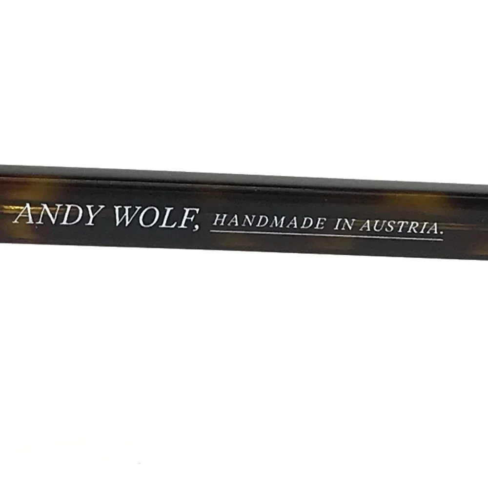 Andy Wolf Eyeglasses Frames 5072 col.b Brown Tortoise Cat Eye Full Rim 55-14-140